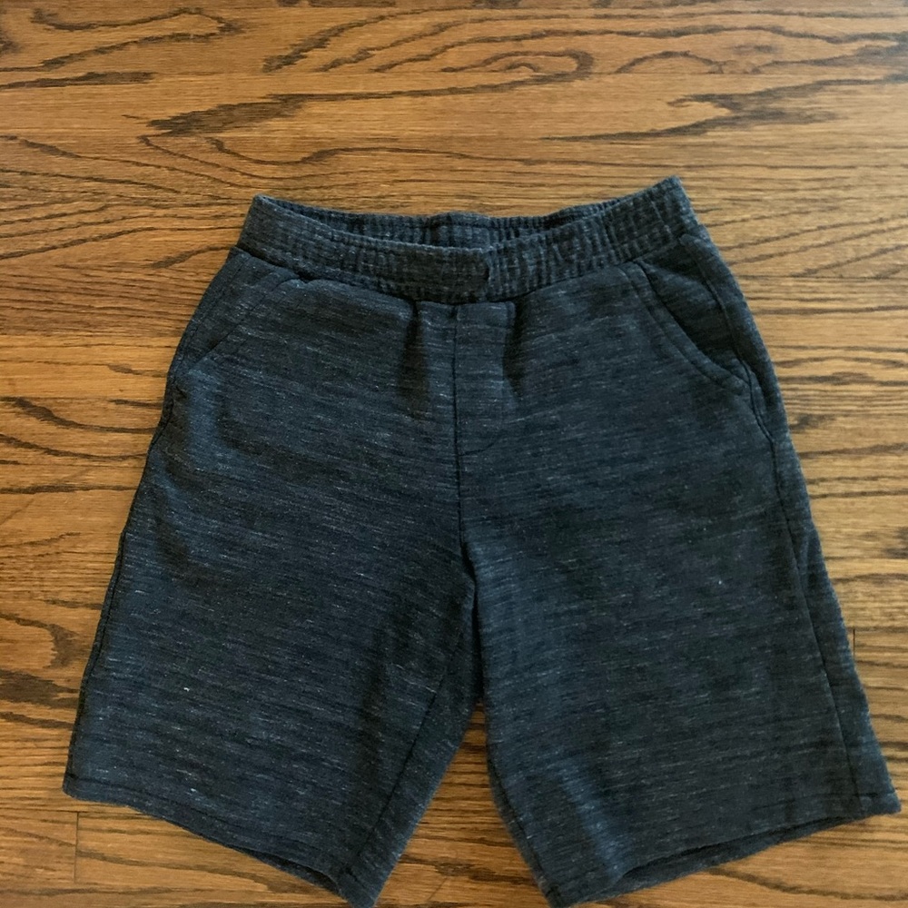 Grey and black sweat shorts